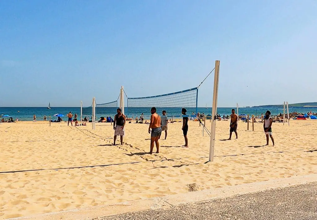 Beach volleyball courts Sandbanks Beach