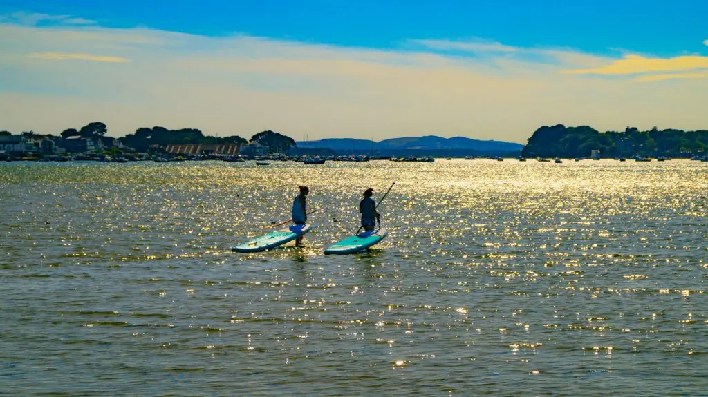 Paddelboarders and awesome scenery