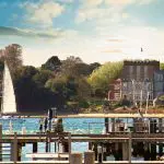 View of Brownsea Castle from Sandbanks