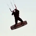 Kiteboarder getting some clean air!
