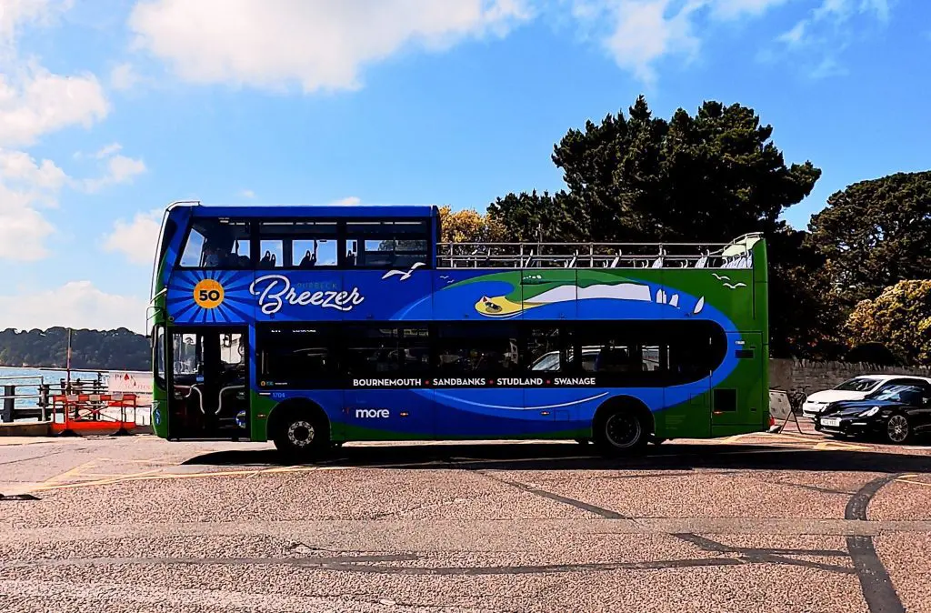 Breezer 50 bus from Bournemouth to Swanage