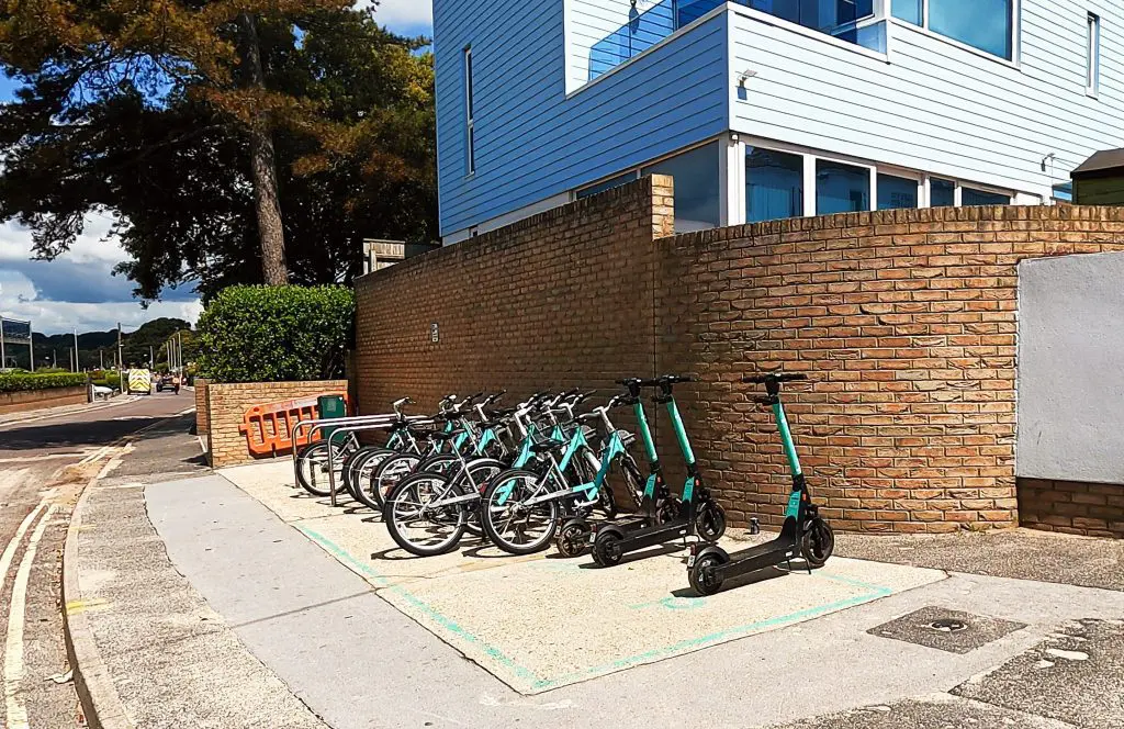 Shore Road Beryl bike and e-sccoter location - Sandbanks, Poole