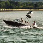 Boat across the harbour