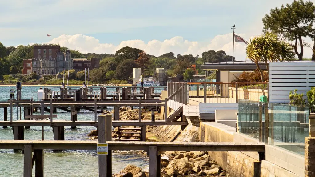 Private jetties on sandbanks peninsular