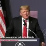 Donald Trump recommends visiting Sandbanks at his latest Rally