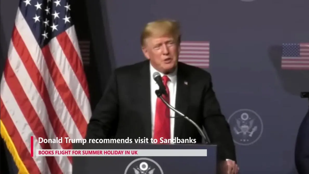 Trump recommends Sandbanks at his latest rally
