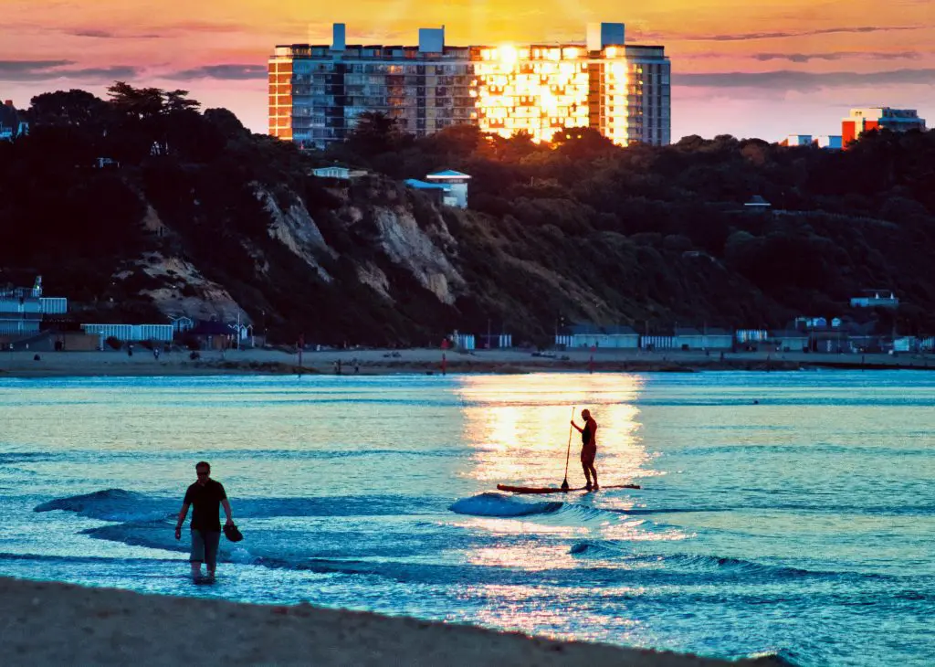 Sandbanks does sunsets