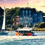 Brownsea Island and Castle from Sandbanks