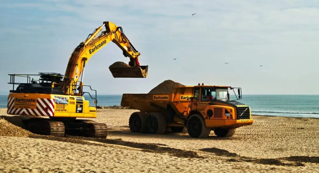 Beach renourishment sandbanks beach 1
