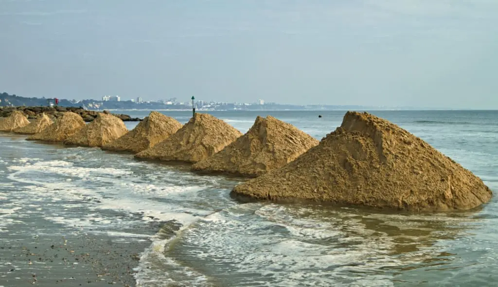 Sandbanks beach renourishment project
