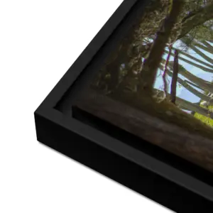 Brownsea Woodland Window – Square Framed Canvas Wall Art thumbnail