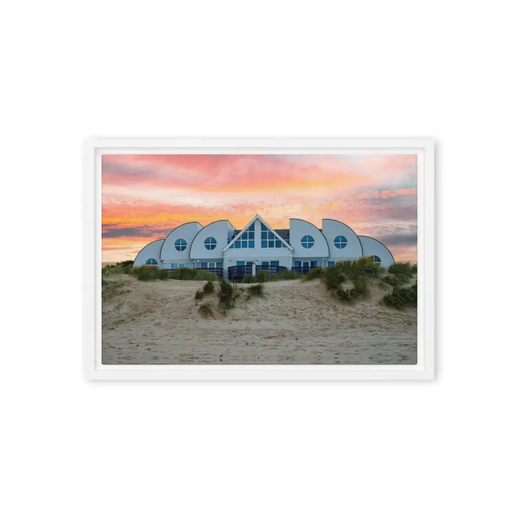 Sandbanks Sunset – Framed Canvas Wall Art