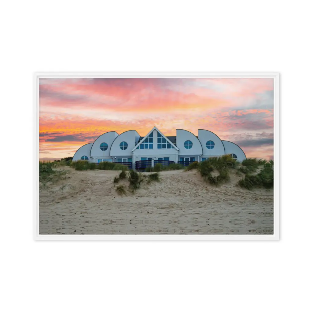 Sandbanks Sunset – Framed Canvas Wall Art