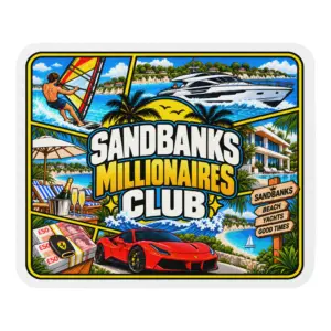 Sandbanks Millionaires Club Mouse Mat thumbnail