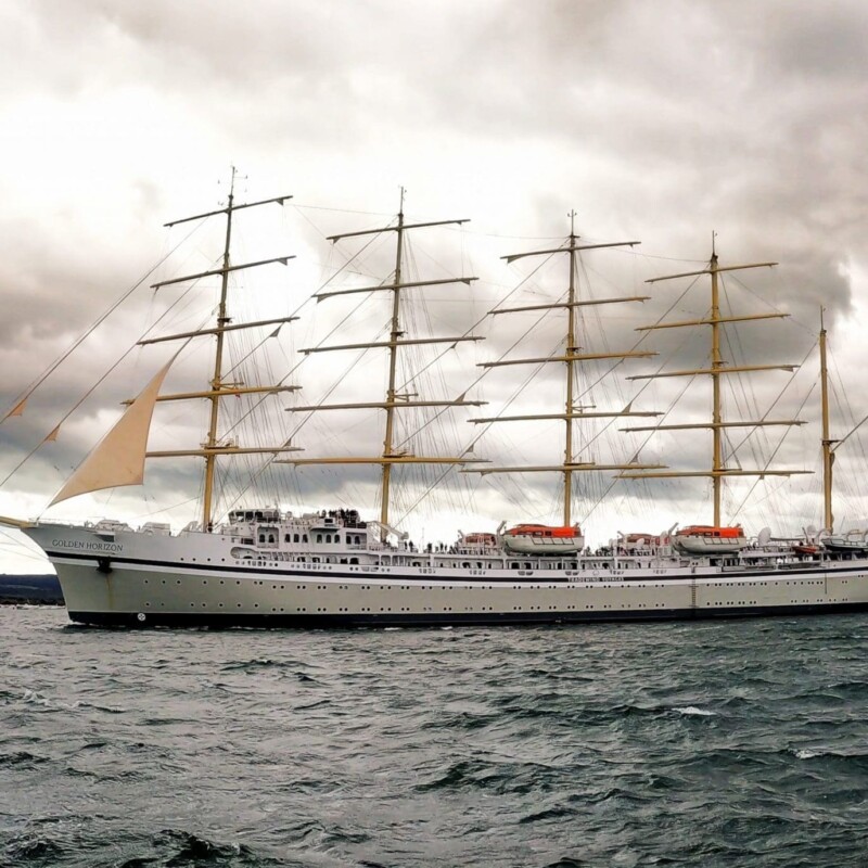 Golden Horizon Visits Poole: Largest Sailing Cruise Ship
