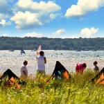Summer water sports at Sandbanks Poole