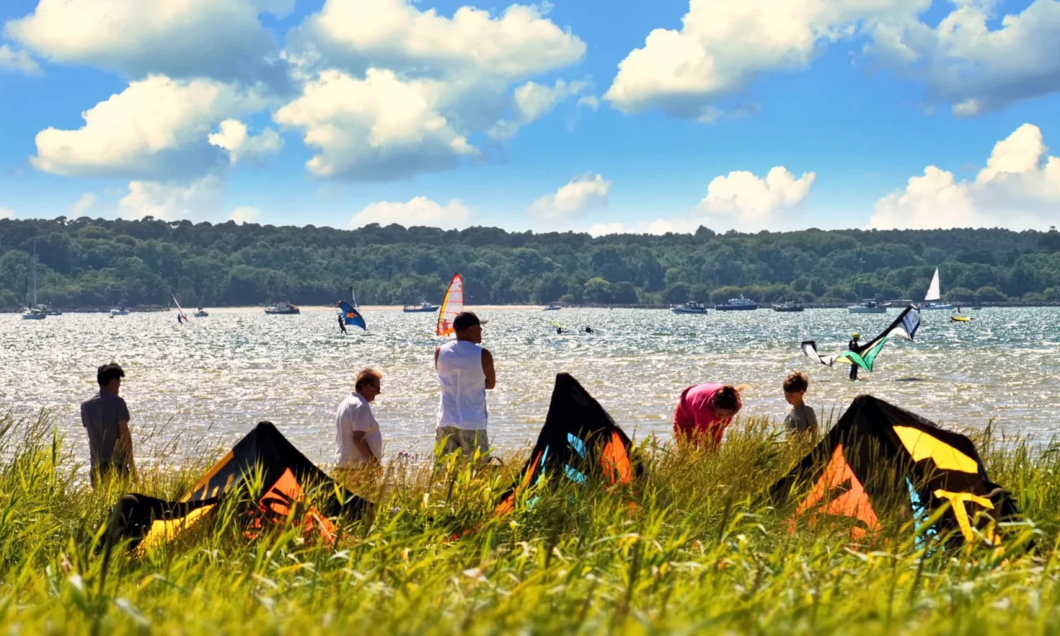 Summer water sports at Sandbanks Poole