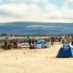 Summer holidays on Sandbanks Beach