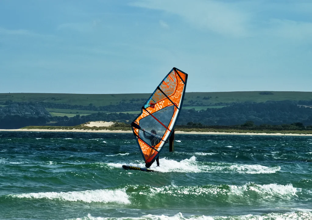 Sandbanks Beach windsurfing