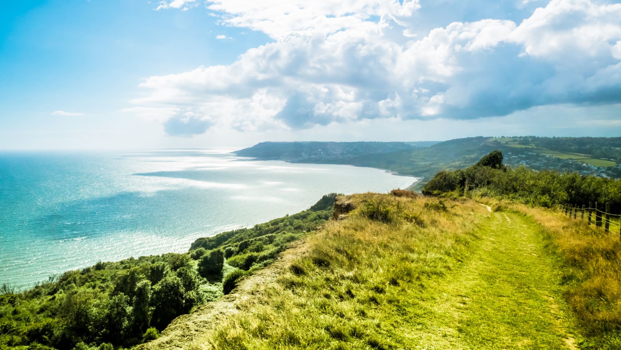 English holiday countryside near Charmouth Dorset