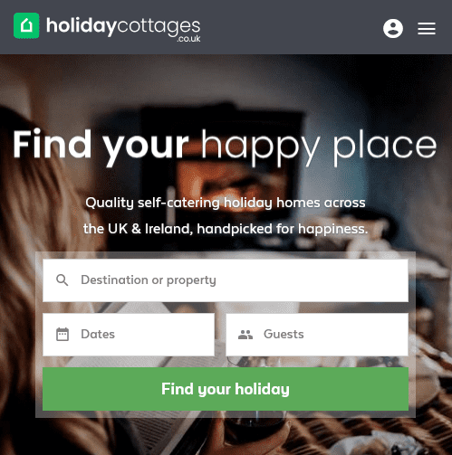 Holiday Cottages Mobile Advert
