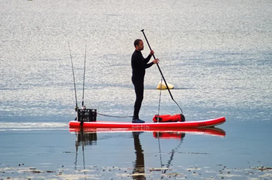 Guy on paddleboard