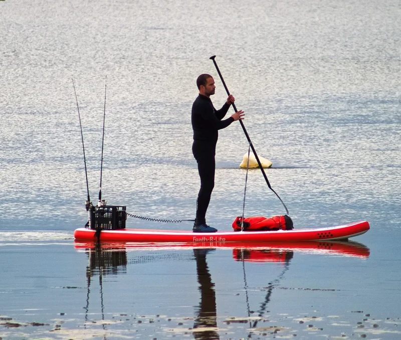 Guy on paddleboard