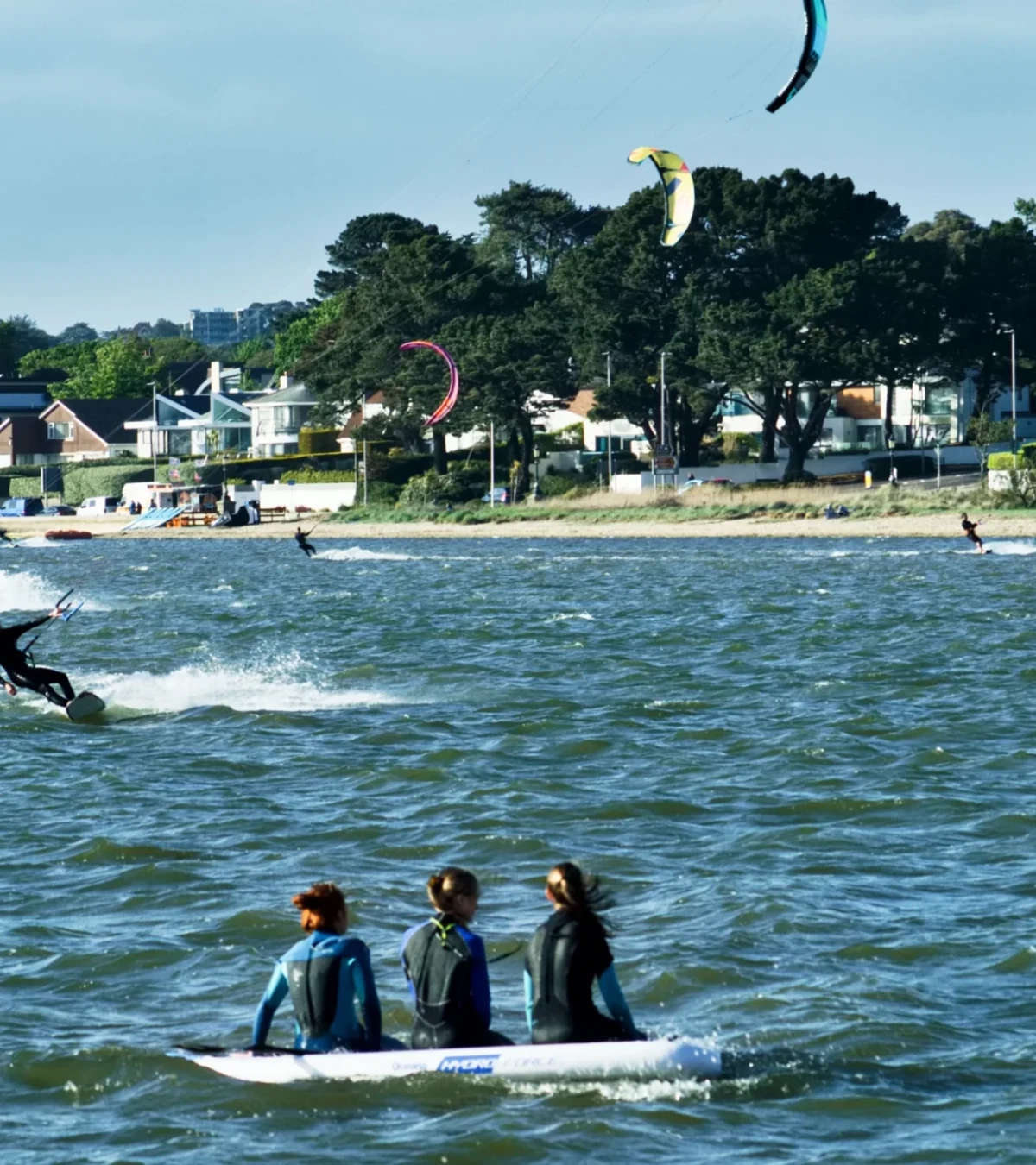 Meeting with friends on the water