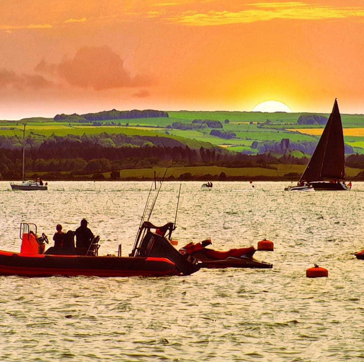 Sunset over Sandbanks
