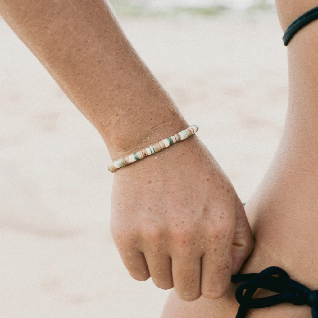 Laut Turquoise & Wood Beaded Bracelet 3