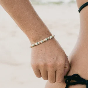 Laut Turquoise & Wood Beaded Bracelet 3 Thumb