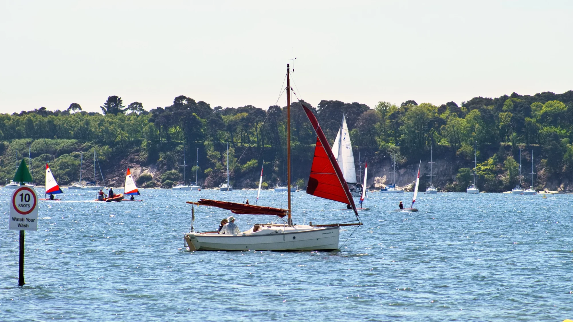 Yacht on Poole Harbour