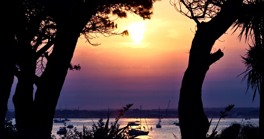 Sunset over Sandbanks