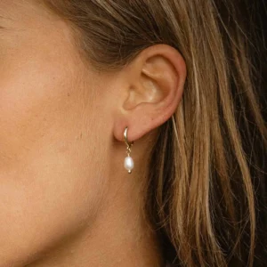 Freshwater Pearl Hoop Earrings 9 Thumb