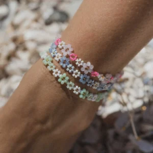 Mohala Flower Beaded Anklet 1 Thumb