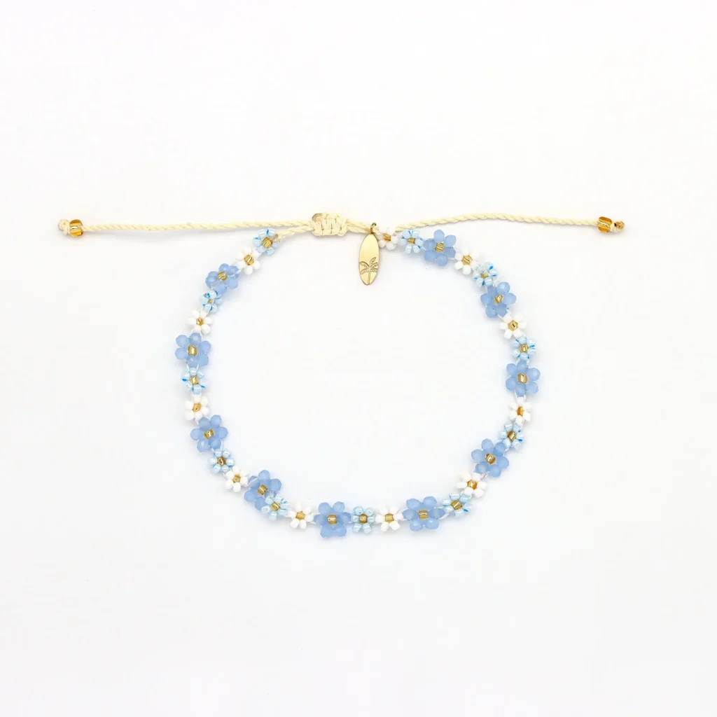 Mohala Flower Beaded Anklet 5