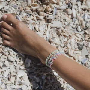 Mohala Flower Beaded Anklet 6 Thumb