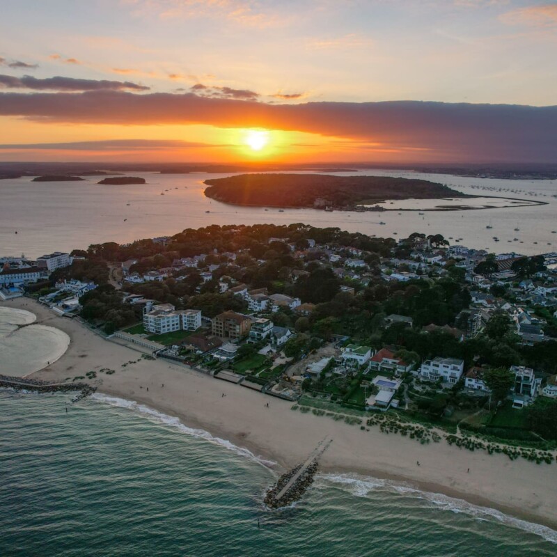 The Sandbanks Peninsula by Evening Glow
