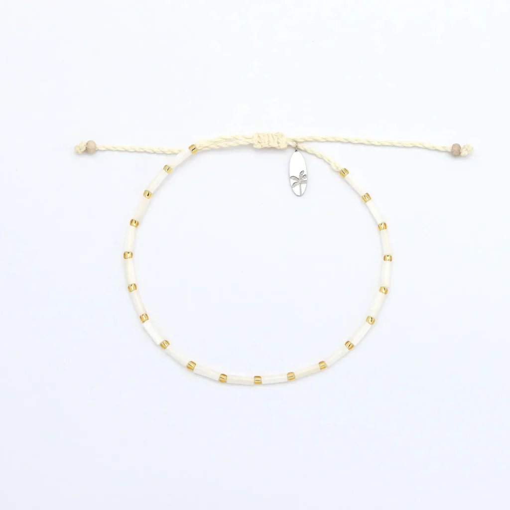 Sun Rays Mixed Bead & Shell Bracelet Set 3