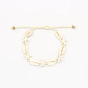 Sun Rays Mixed Bead & Shell Bracelet Set 5 Thumb