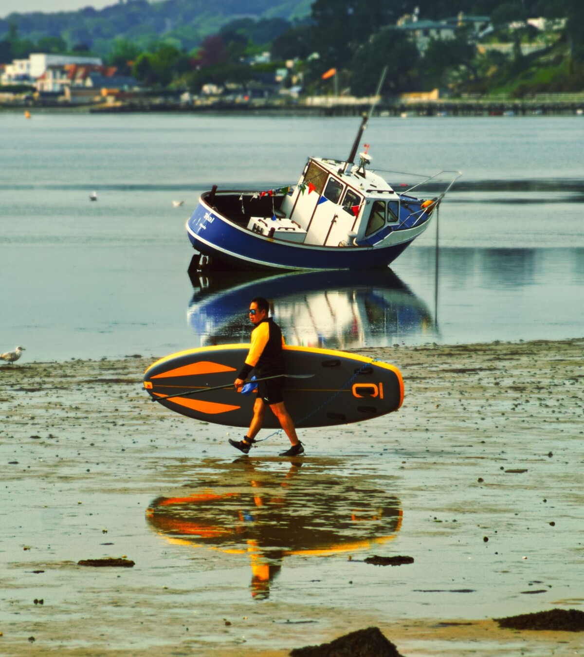 Walk to Paddleboard – Sandbanks Beach
