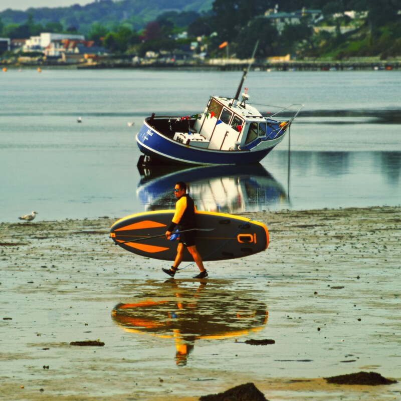 Walk to Paddleboard – Sandbanks Beach