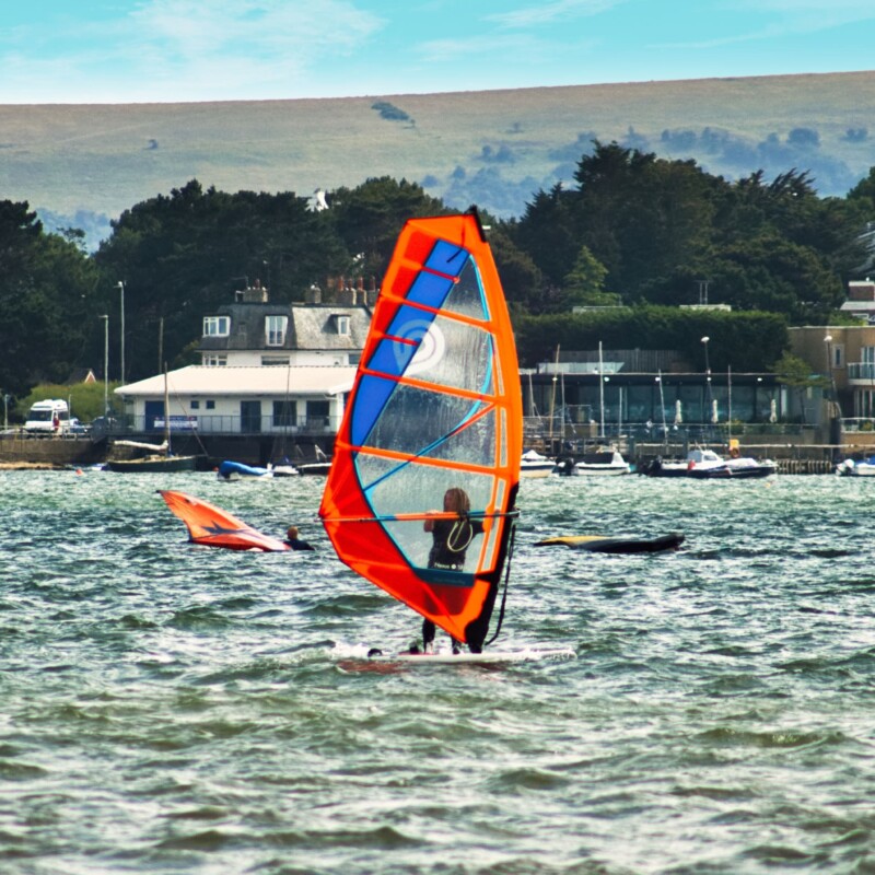 Weekend Windsurfing at Sandbanks