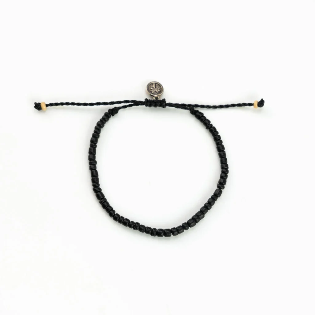 Bueng Kan Dark Beaded Stone Bracelet Set 4