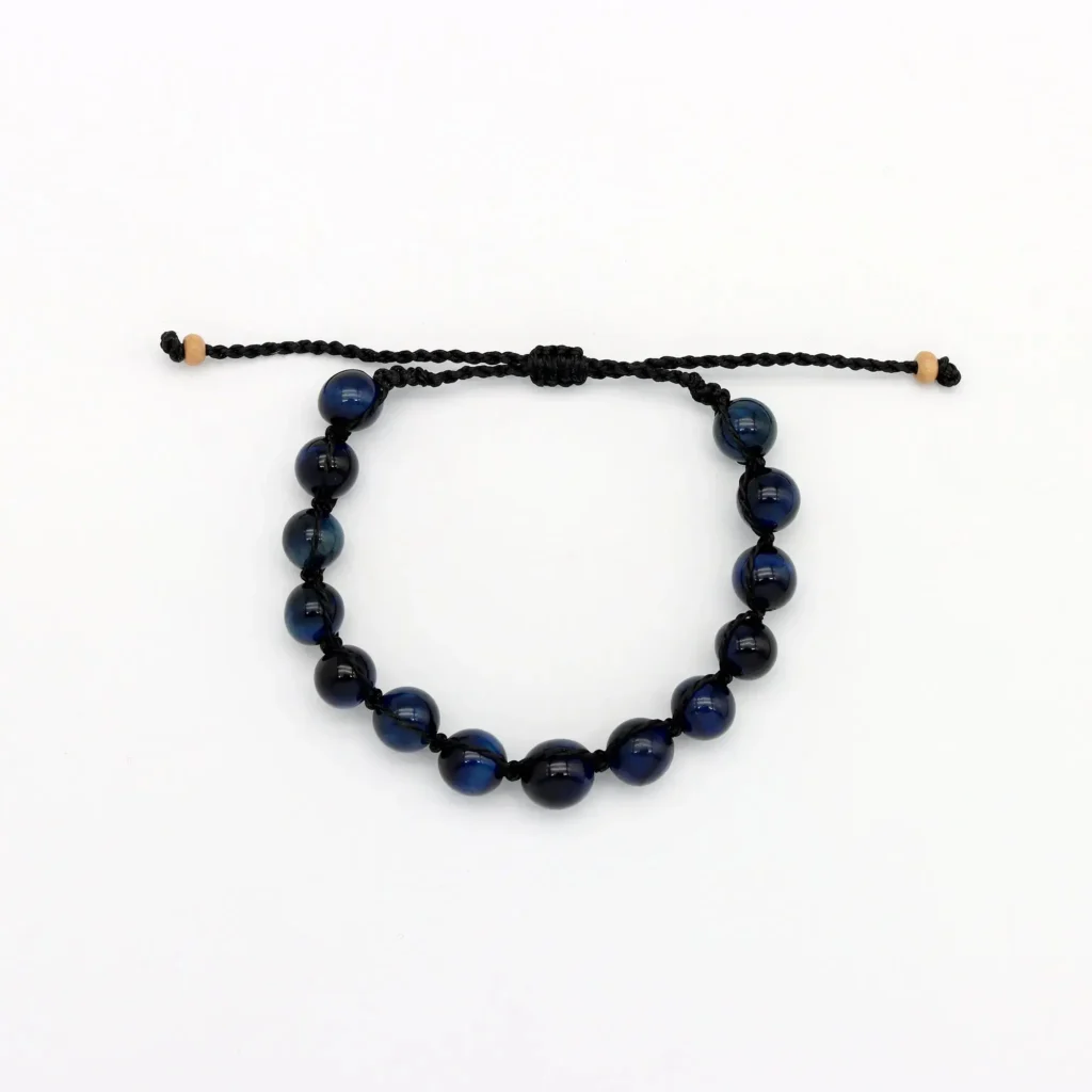Bueng Kan Dark Beaded Stone Bracelet Set 5
