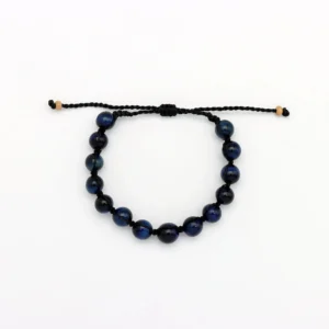 Bueng Kan Dark Beaded Stone Bracelet Set 5 Thumb
