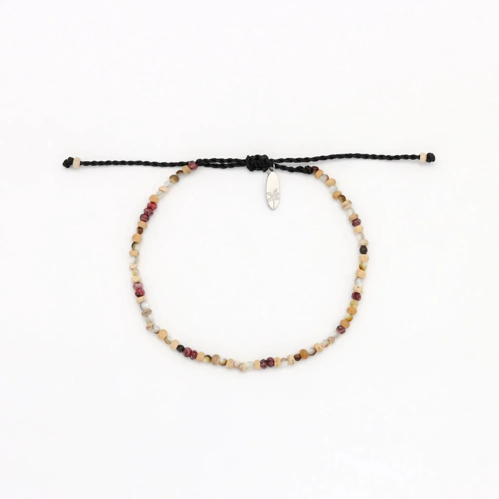 Deep Red Shell & Pearl Beaded Bracelet Set 7