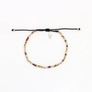 Deep Red Shell & Pearl Beaded Bracelet Set 7 Thumb