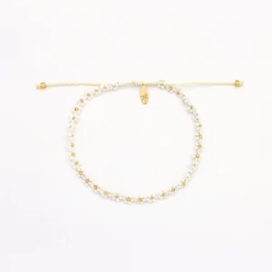 Flower & Pink Starfish Beaded Anklet Set 3 Thumb