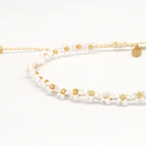 Flower & Pink Starfish Beaded Anklet Set 5 Thumb